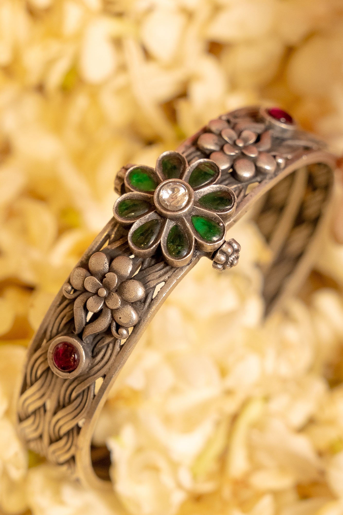 Gauri Silver Bangle